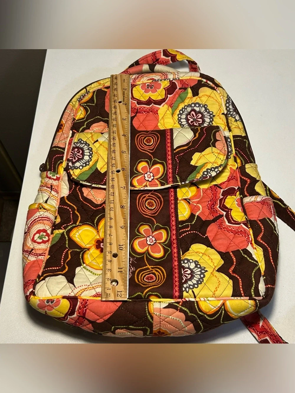 Vera Bradley Backpack  Quilted Fabric Buttercup Purse Backpack